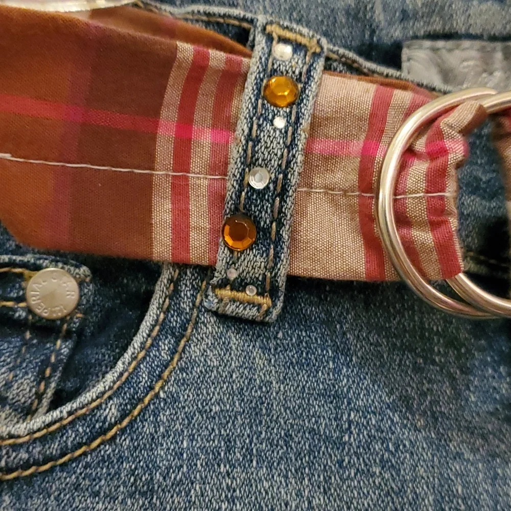 Imperial Star Adjustable Waistband Cropped Jeans Girl's 8 Reg - Picture 5 of 6